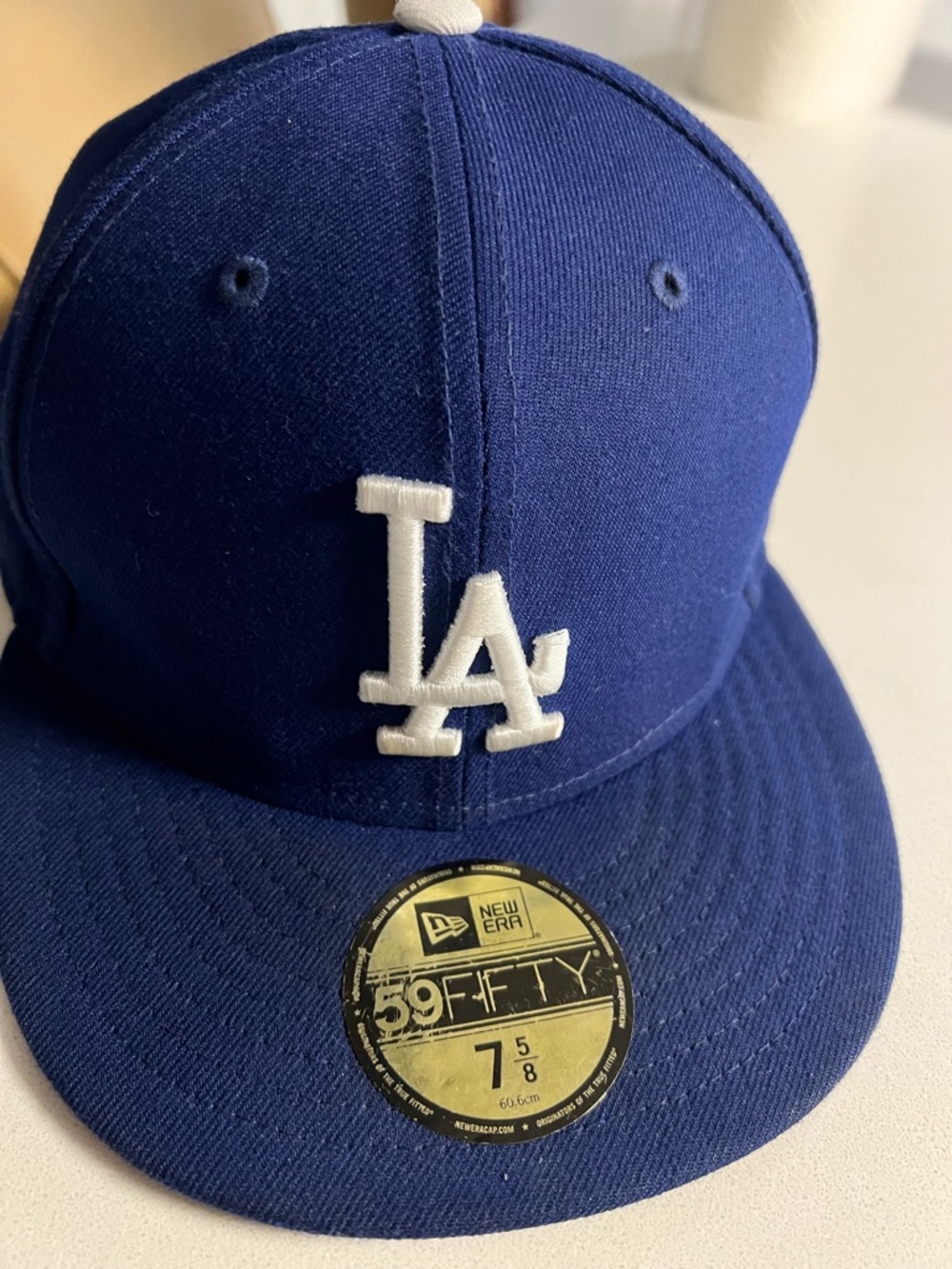 New Era Los Angeles Dodgers Fitted Hat - Blue & White